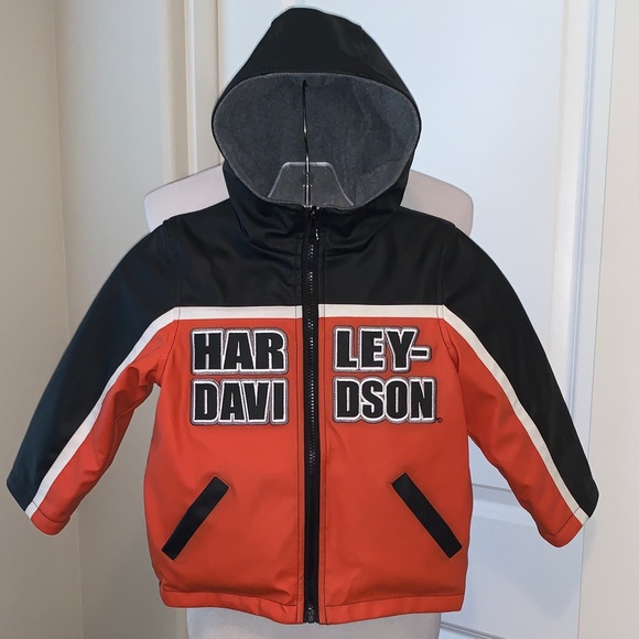 HARLEY-DAVIDSON REVERSIBLE SIZE 4 HOODED SUPER CUTE JACKET